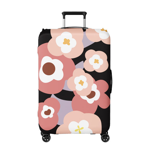Dame hardkoffert med blomsterdesign Skanto