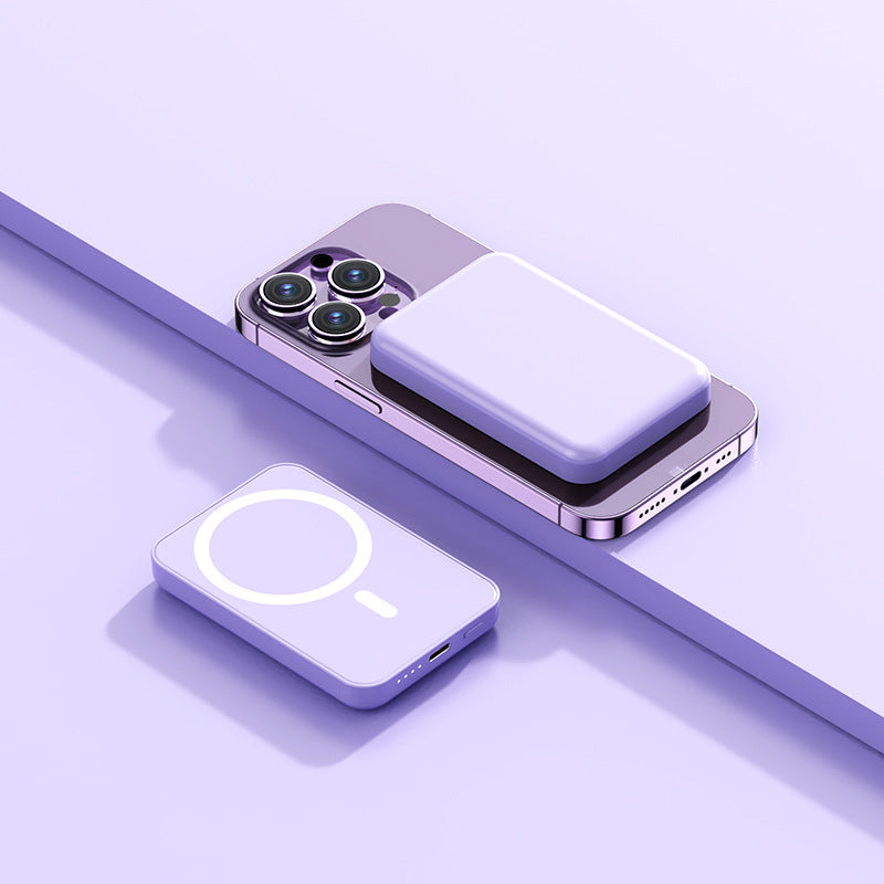 Magnetisk trådløs Powerbank med integrert ladekonsept Skanto
