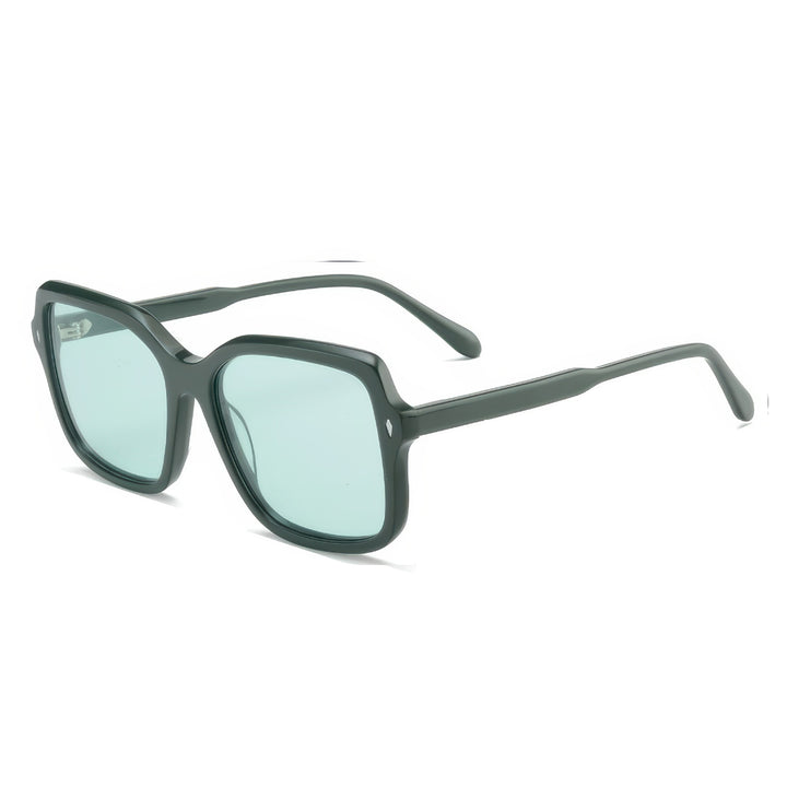 Dame oversized solbriller i moderne design med polariserte linser Skanto