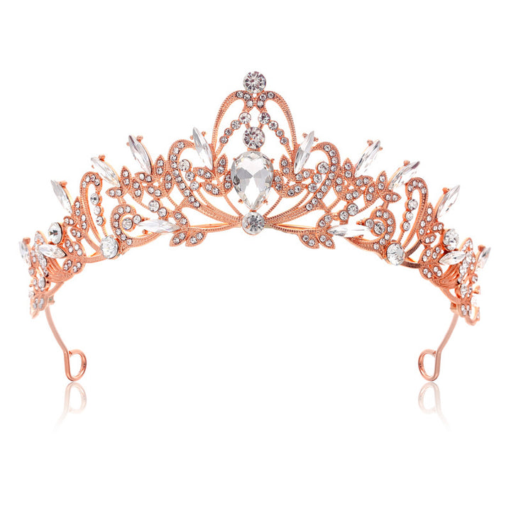 Dame Elegant Hårkrone med filigrane Krystallornamenter Skanto