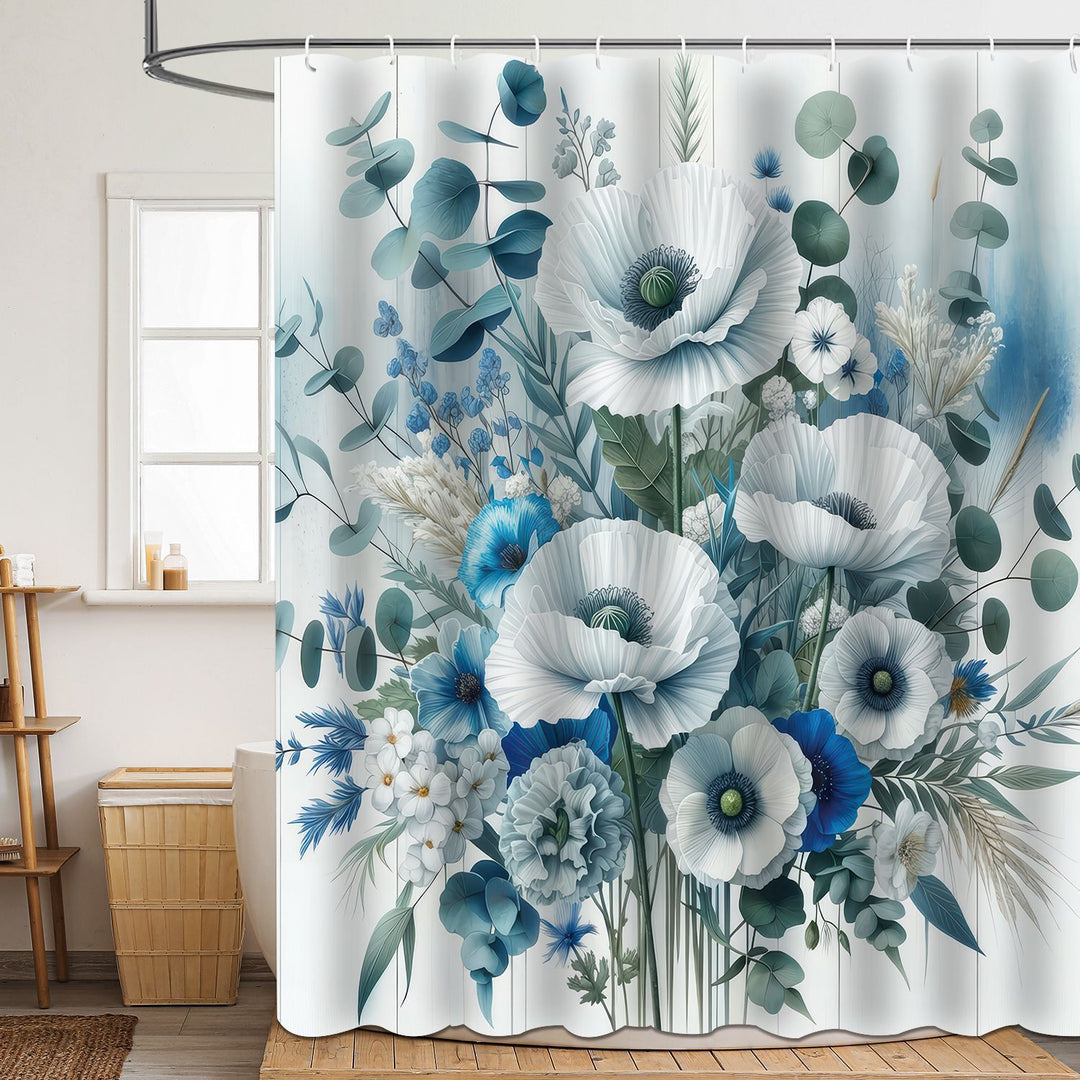 Blomster mønstrede badekar dusjforheng Skanto