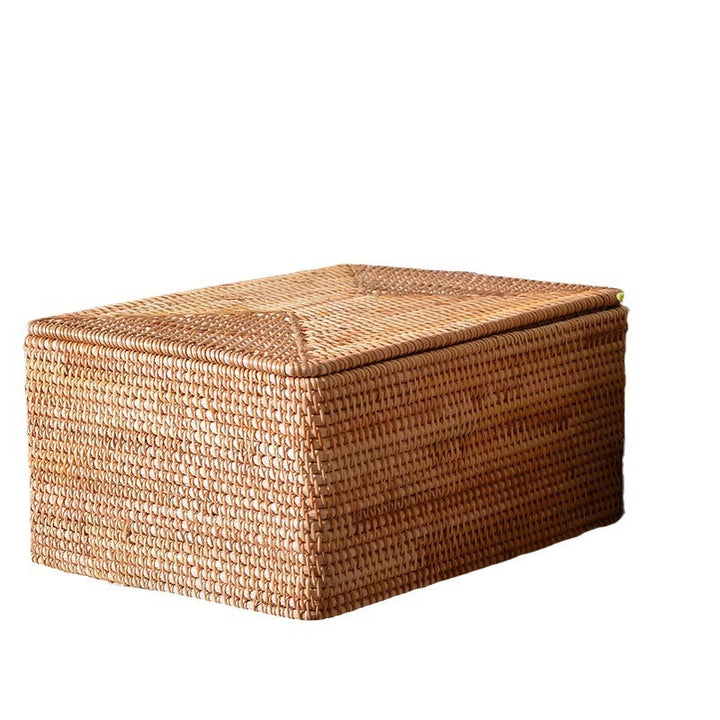 Dame rektangulær Rattan oppbevaringskurv Skanto