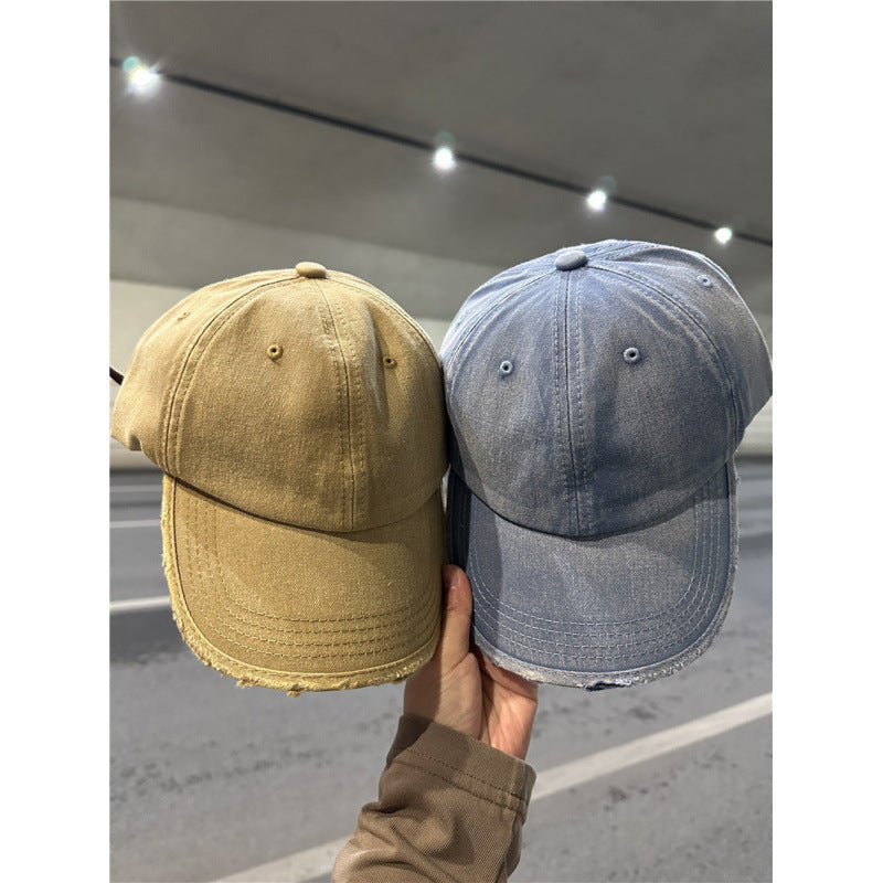 Kvinnens slitt denim baseball cap Skanto 1784084028