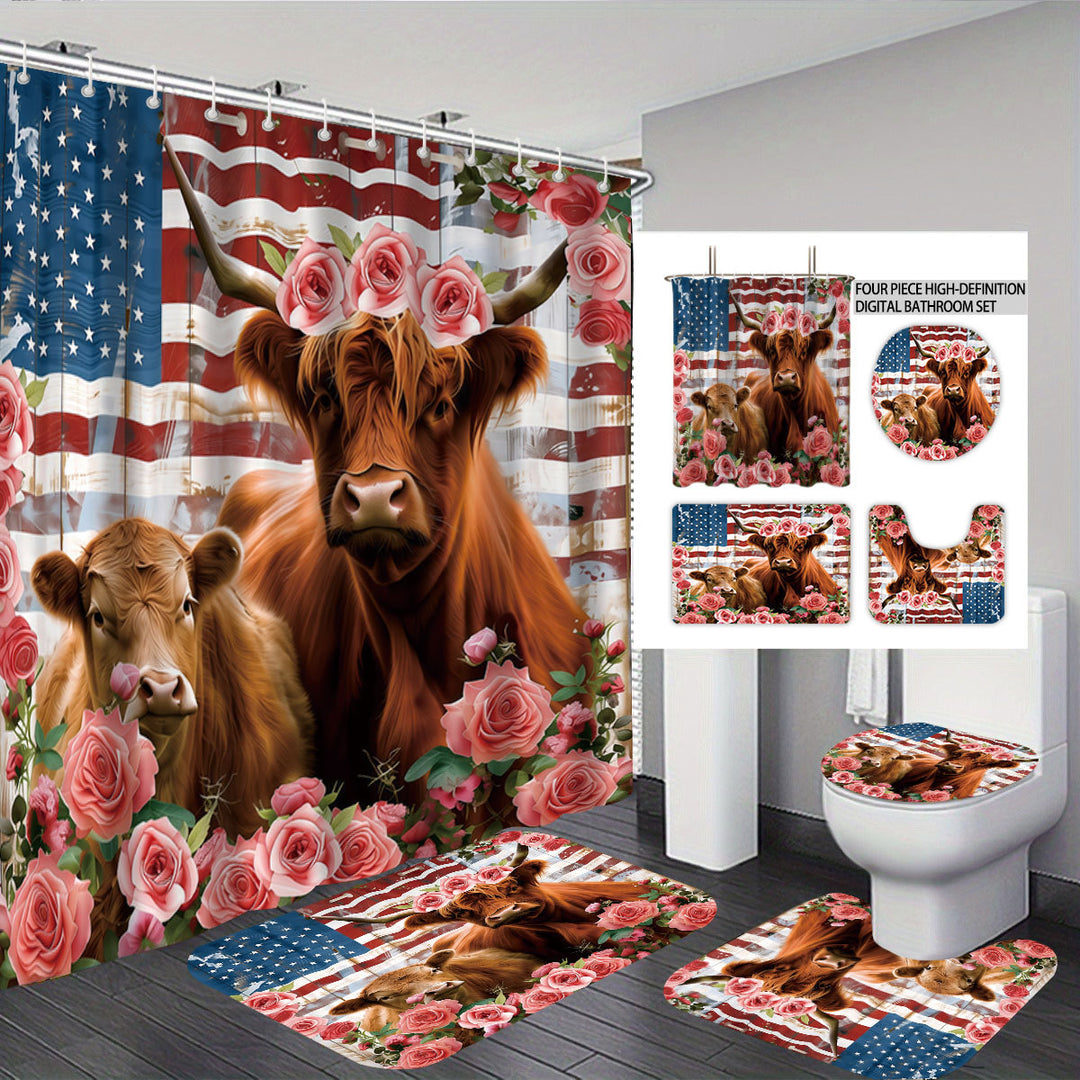Digital Floral Print Badsett Skanto