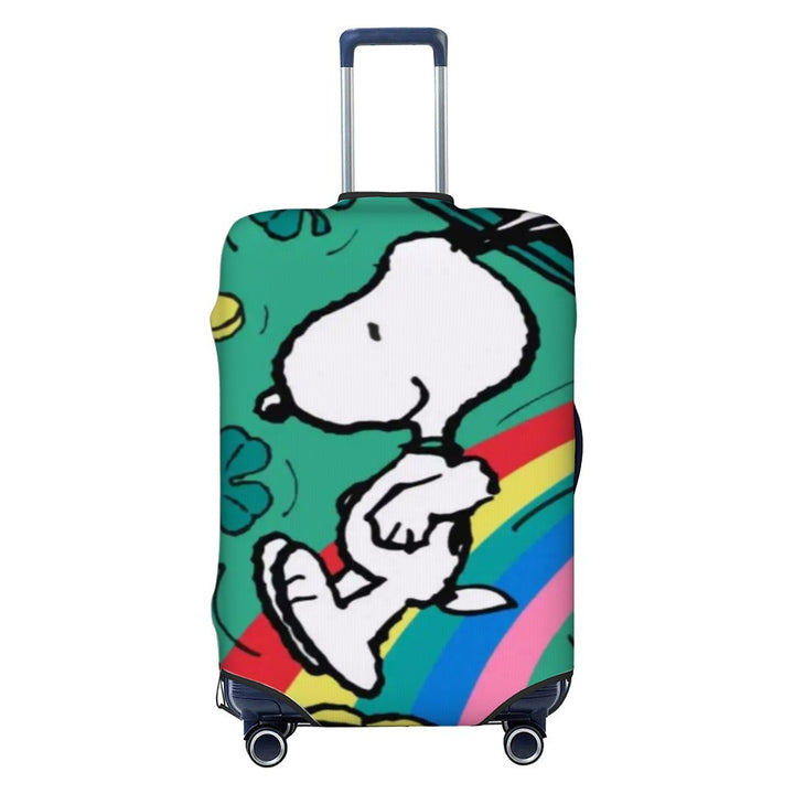 Unisex nan elastisk koffertrekk med Snoopy tegneseriemotiv, strekkbart beskyttende trekk for trolley med fire hjul Skanto