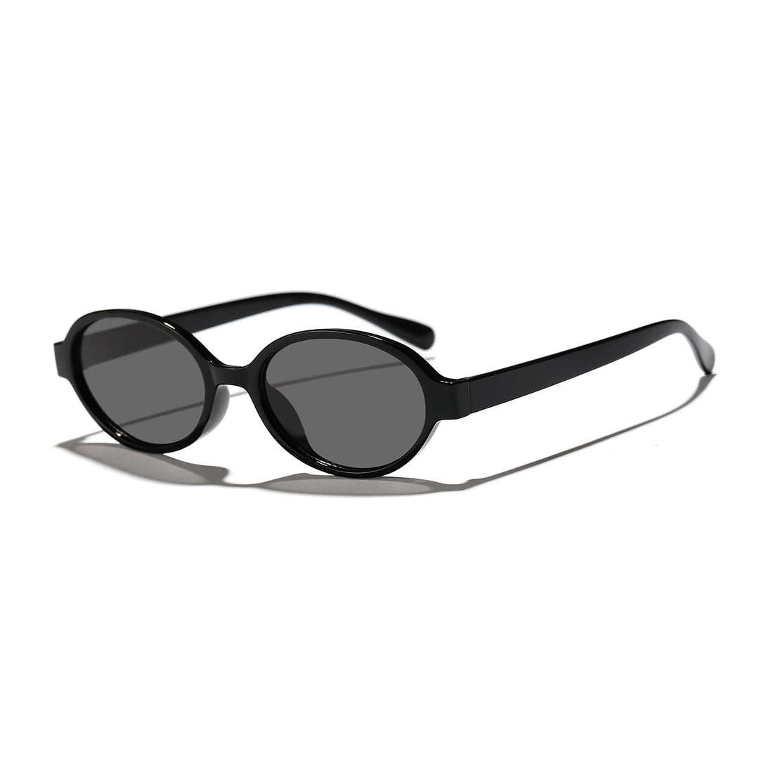 Dame moterik oval solbrille med dyremønster Skanto