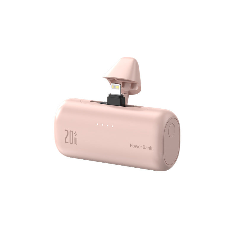Powerbank med integrert ladeport og LED-statusindikator Skanto