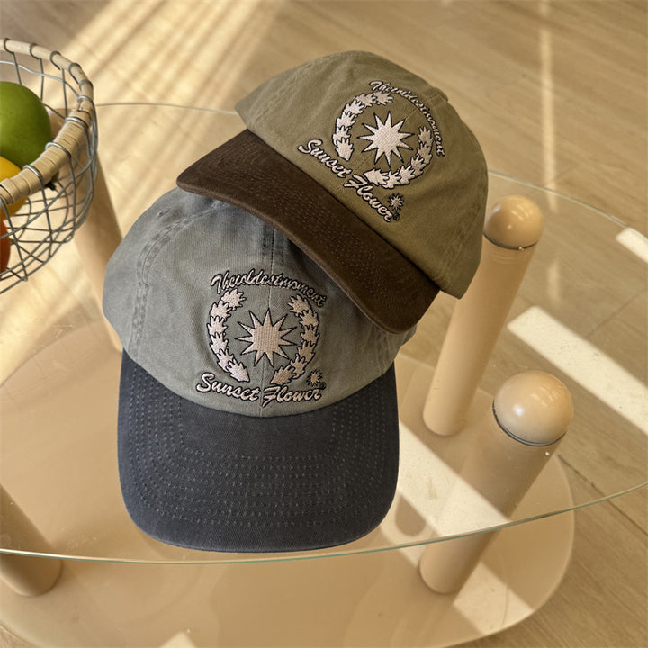 Kvinners Brodert Bomull Baseballcap Skanto 1783922608