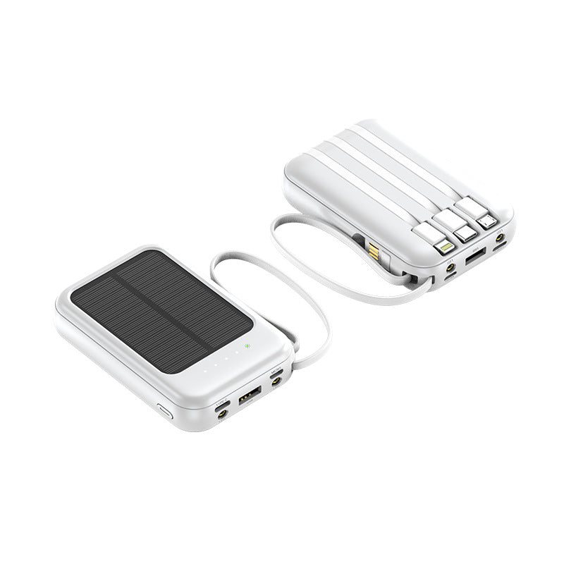 Bærbar solcelle-powerbank med hurtiglader Skanto
