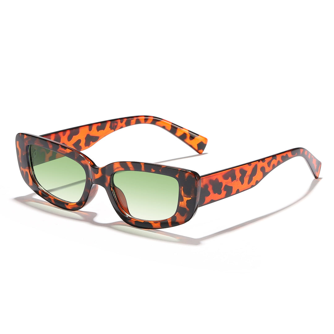 Damer moteriktig Cat-Eye solbrille med bred plastikkramme og UV-beskyttelse Skanto