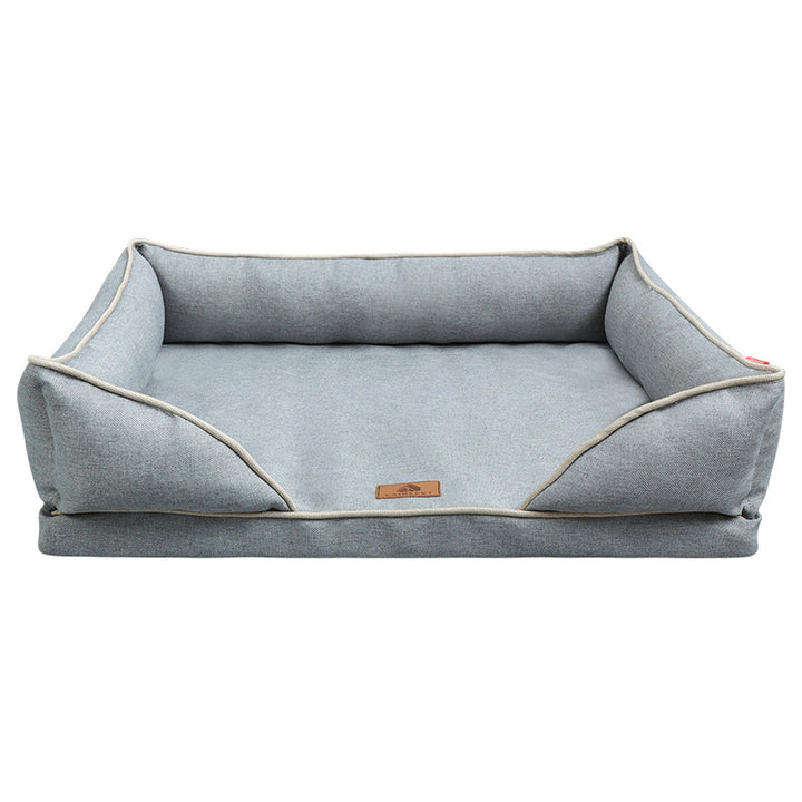 Hevet ortopedisk sofa hundeseng