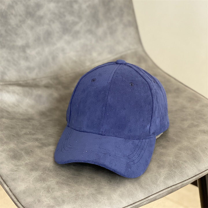 Herre Suede Tekstur Klassisk Caps Skanto