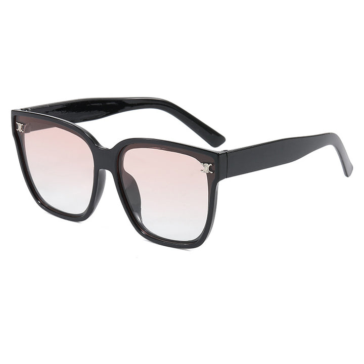Dame moteriktig oversized solbrille med rhombiske glass Skanto