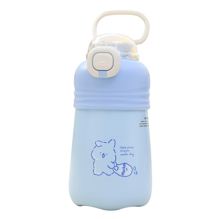 Practical water bottle with detachable carrying strap Skanto
