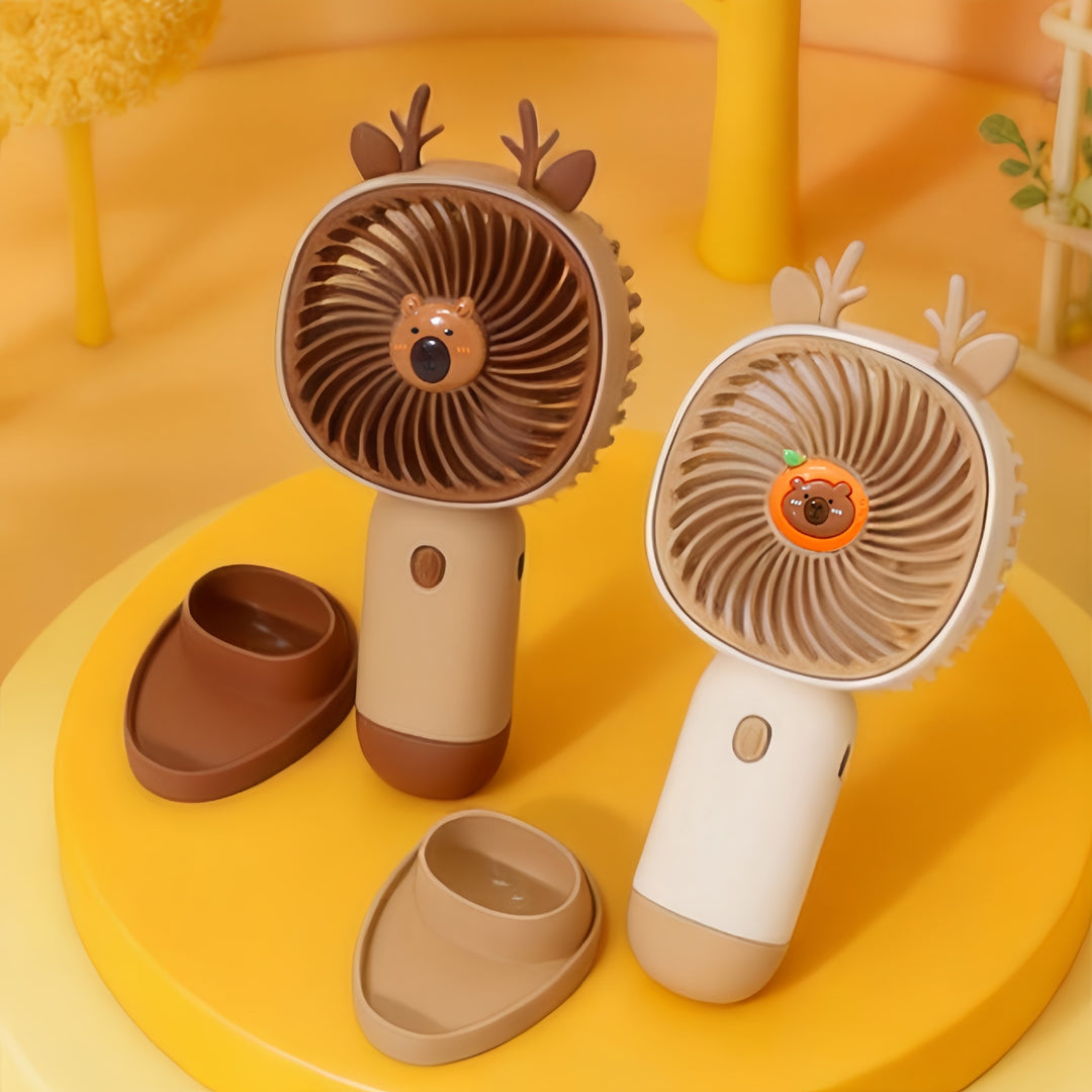Dame Bærbar Mini-Vifte med søtt design Skanto