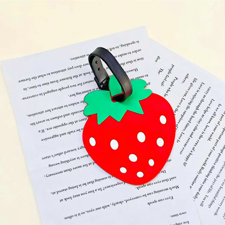Unisex Strawberry Luggage Tag Skanto