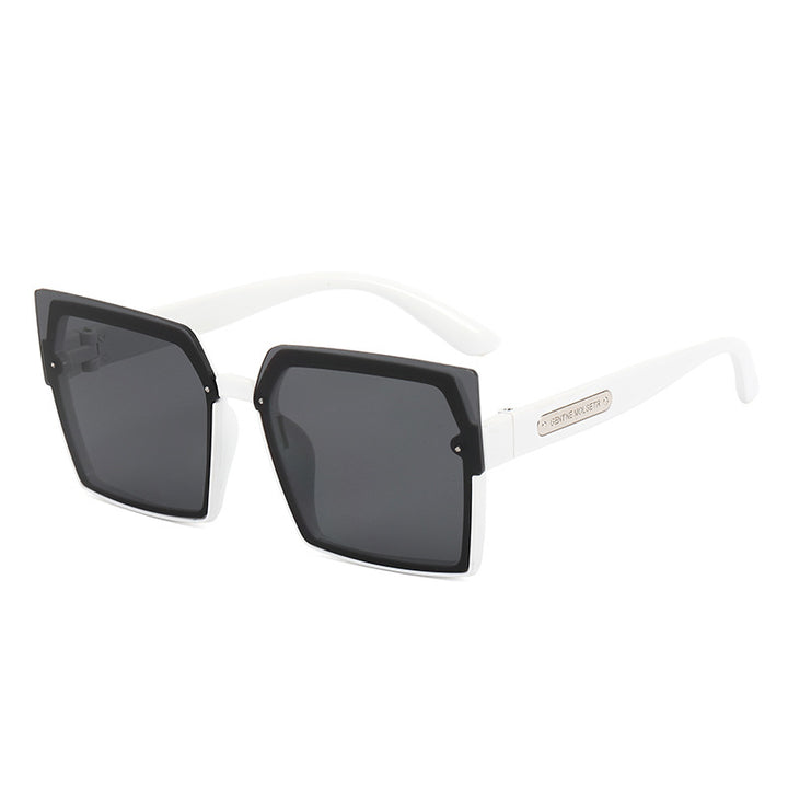 Dame Motebar Kvadratisk Solbrille med Stilig To-farget Ramme Skanto
