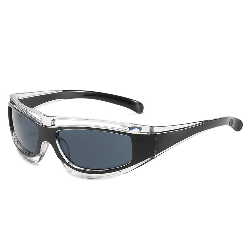 Dame sporty solbriller med aerodynamisk design og polariserte glass Skanto