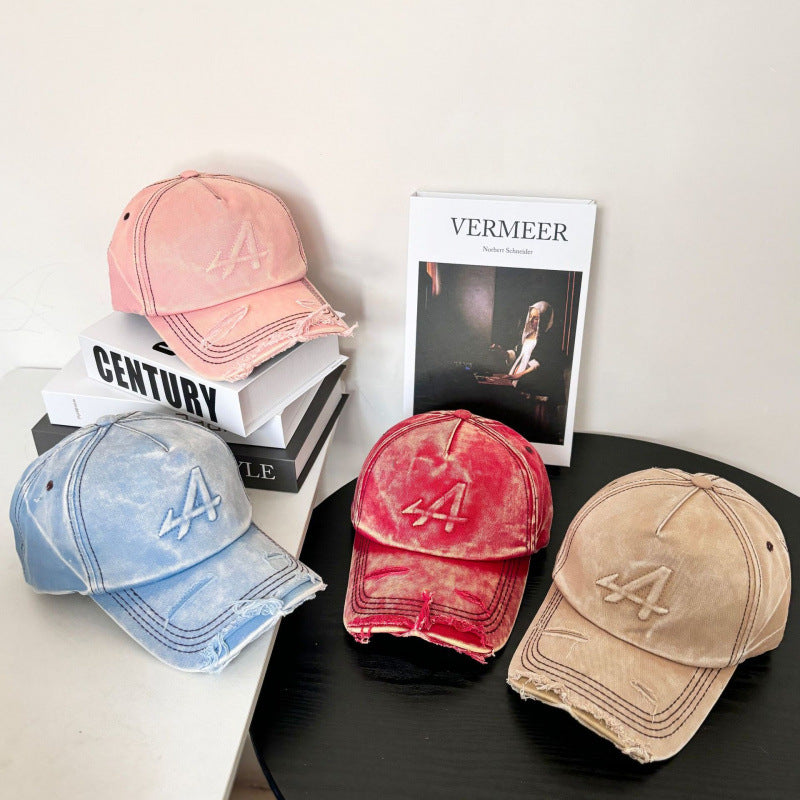 Kvinne's Slitt Vintage Stil Baseball Caps Skanto