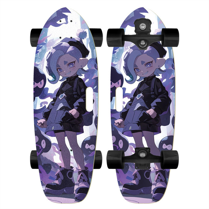 Mini skateboarddekk med teksturert grep Skanto