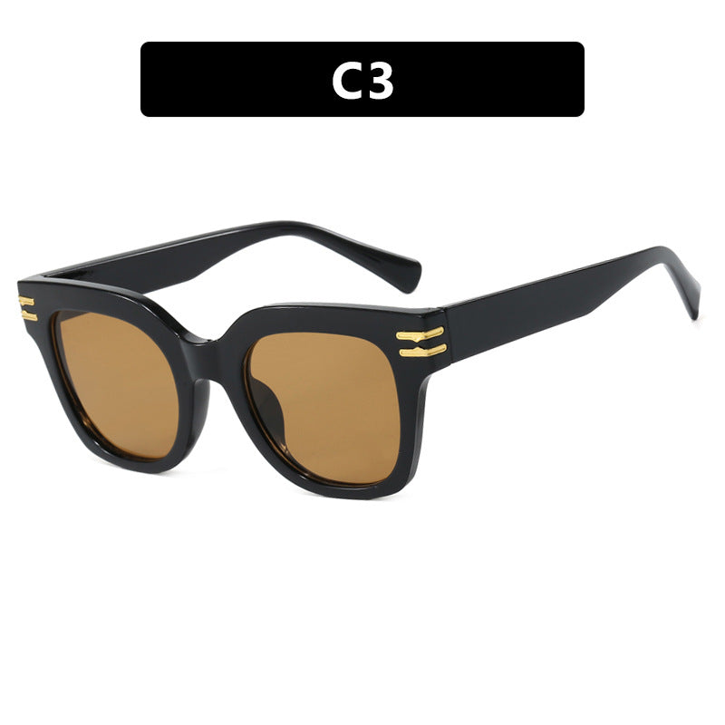 Dame moteriktig solbrille med elegante aksenter Skanto
