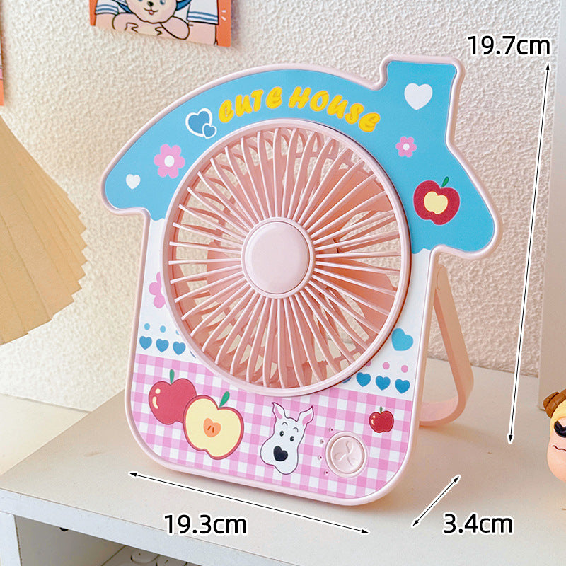 Compact table fan in creative design Skanto