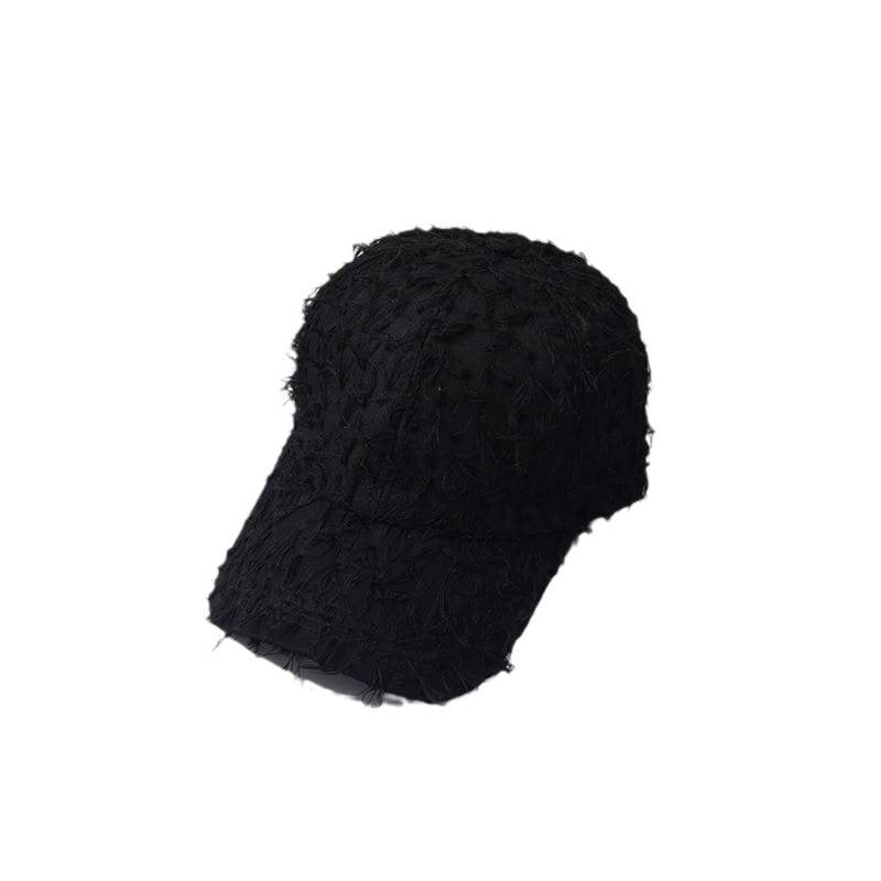 Kvinnebrodert teksturert baseballcap Skanto