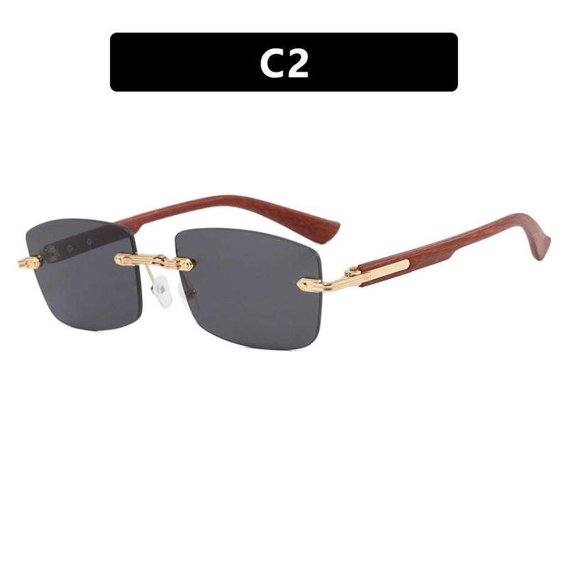 Dame kvadratisk solbrille med trefram og gradientlinser Skanto