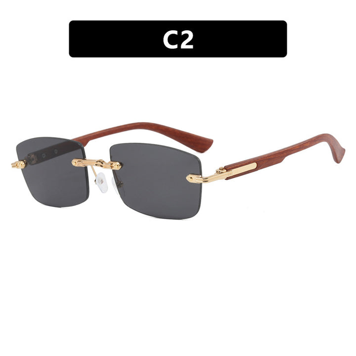 Dame kvadratisk solbrille med trefram og gradientlinser Skanto