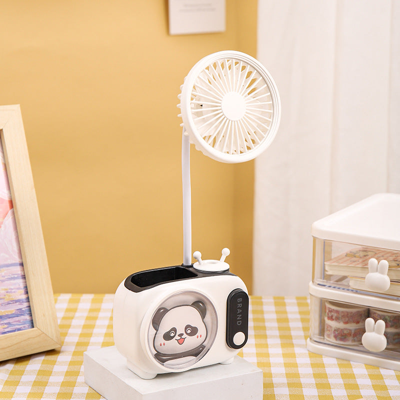 Unisex Bærbar Mini-Vifte med kreativt Panda-design Skanto