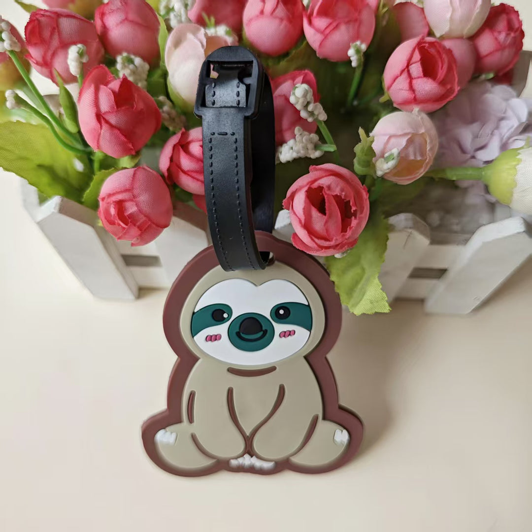 Unisex Bagasjelapp i søtt dovendyr-design Skanto