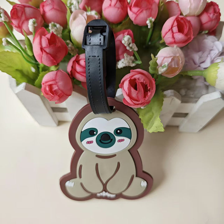 Unisex Bagasjelapp i søtt dovendyr-design Skanto