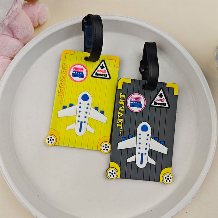 Unisex bagasjetag med morsomt flydesign Skanto