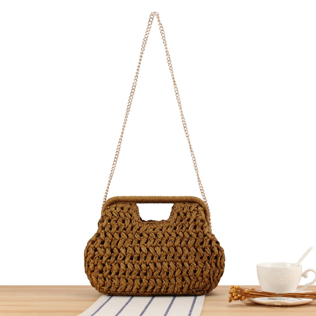 HAND-WOVEN BASKET WEAVE BAG SKANTO