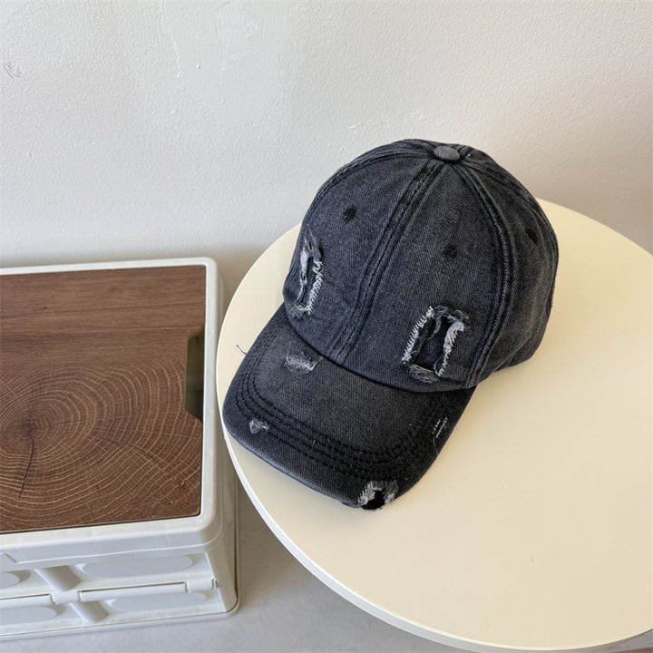 Herre Slitt Denim Baseball Caps Skanto 1783921899