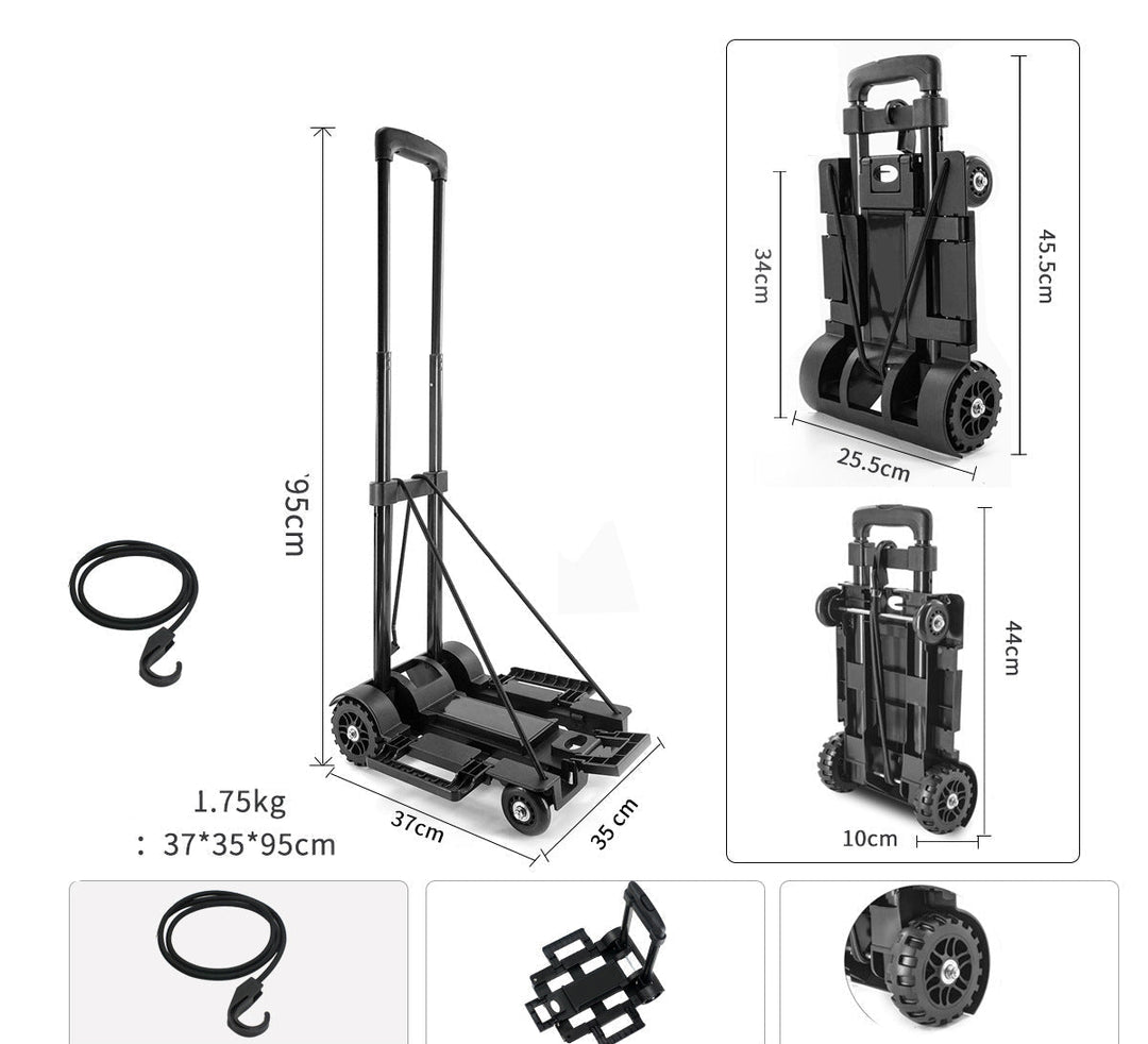 Heavy-Duty Dual-Wheel Folding Hand Truck Skanto
