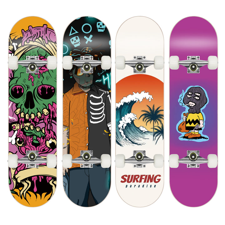 Skateboard med Galaxy Design Skanto