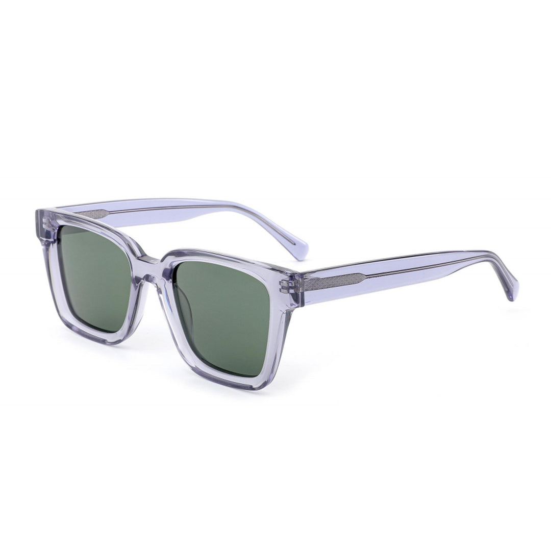 Dame moteriktig solbrille i kvadratisk design med polariserte linser Skanto