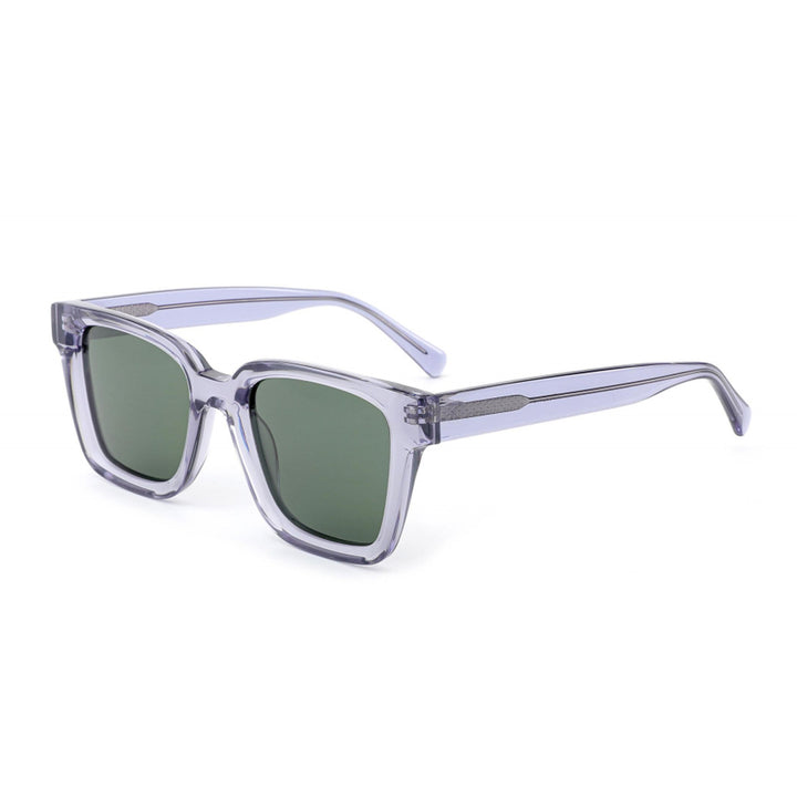 Dame moteriktig solbrille i kvadratisk design med polariserte linser Skanto