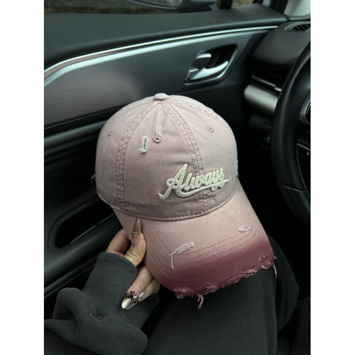 Kvinnenes slitte denim stil baseball cap Skanto