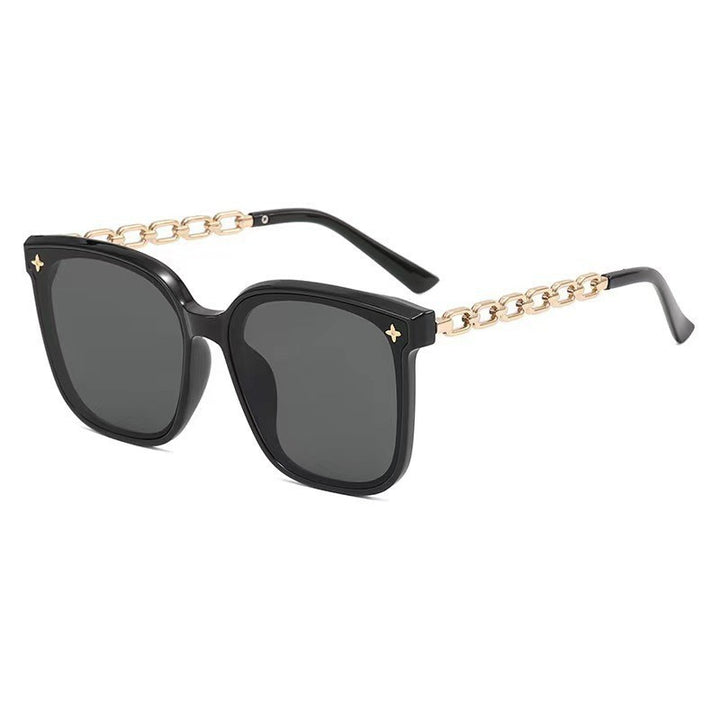 Dame Designer-solbrille med elegante lenker Skanto