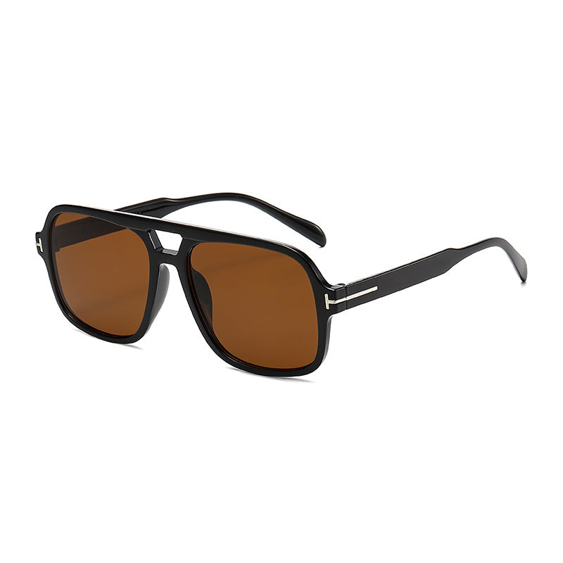 Dame Modischer quadratischer Solbrille med robust ramme Skanto