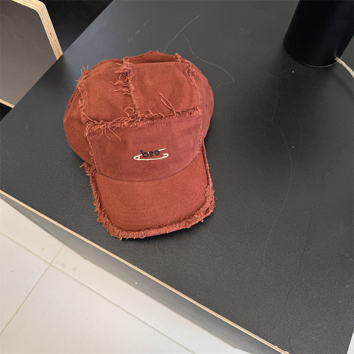 Herre Slitt Denim Snapback Caps Skanto