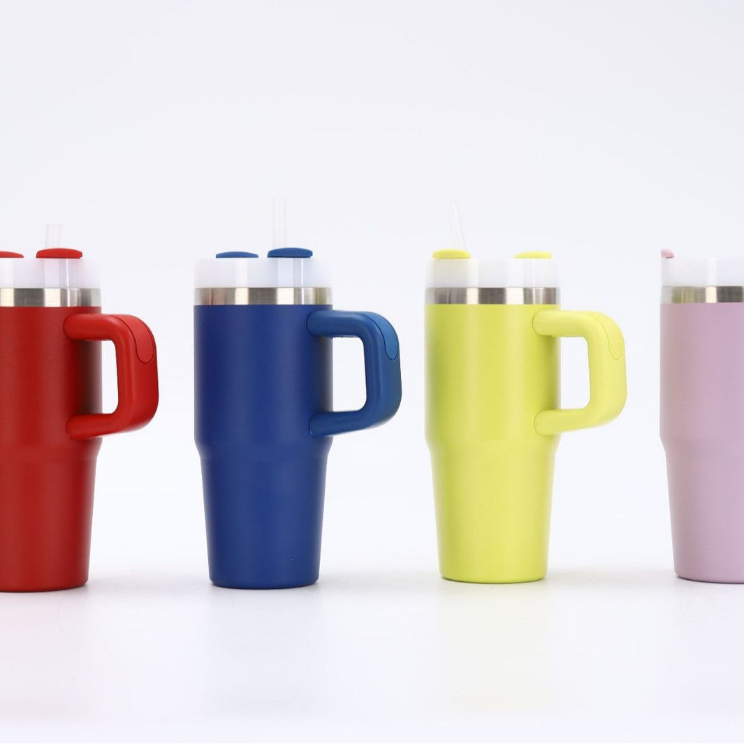 Unisex edel Isolert kopp med praktisk sugerør Skanto