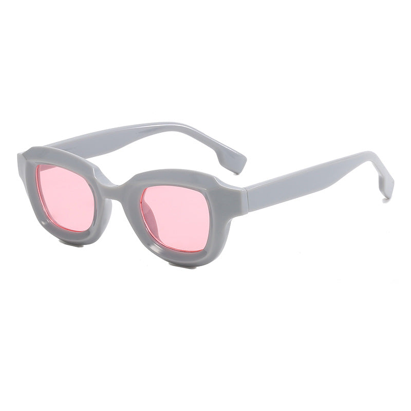 Dame Moderne Geometrisk Solbrille Skanto