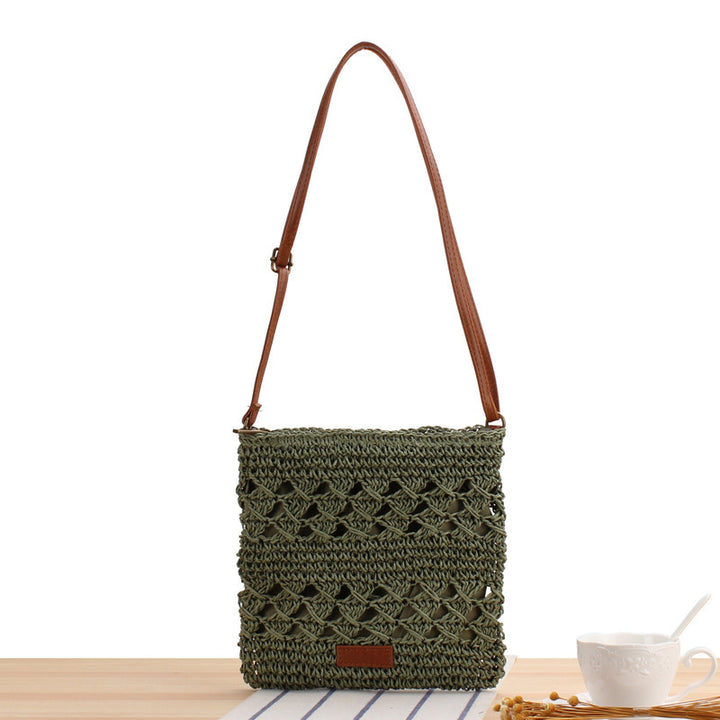 Handbag with modern braided pattern Skanto