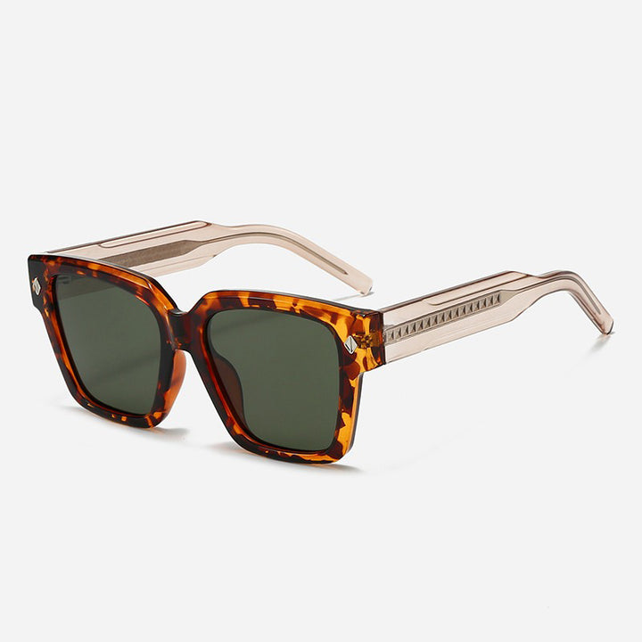 Damen Oversized Designer-solbrille med stilfull ramme og beskyttende UV-filter Skanto