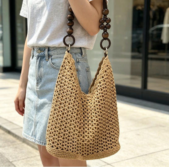 Trendige Makramee Tote Bag Skanto
