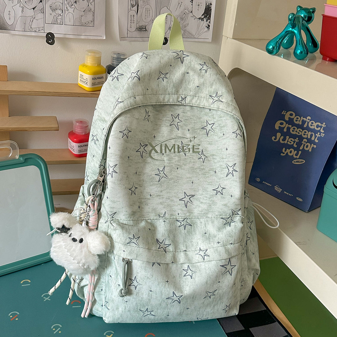 Stilig stjernesmykket skole ryggsekk