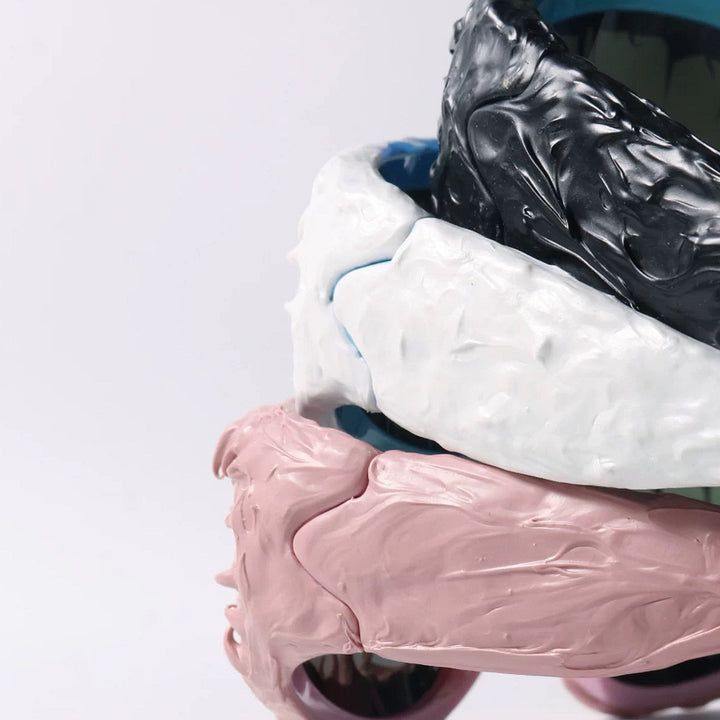 Damer kreativ design-solbrille med unik strukturert ramme Skanto